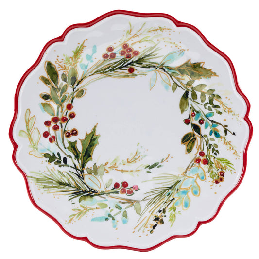 Christmas Gatherings Melamine Dinner Plate 11in