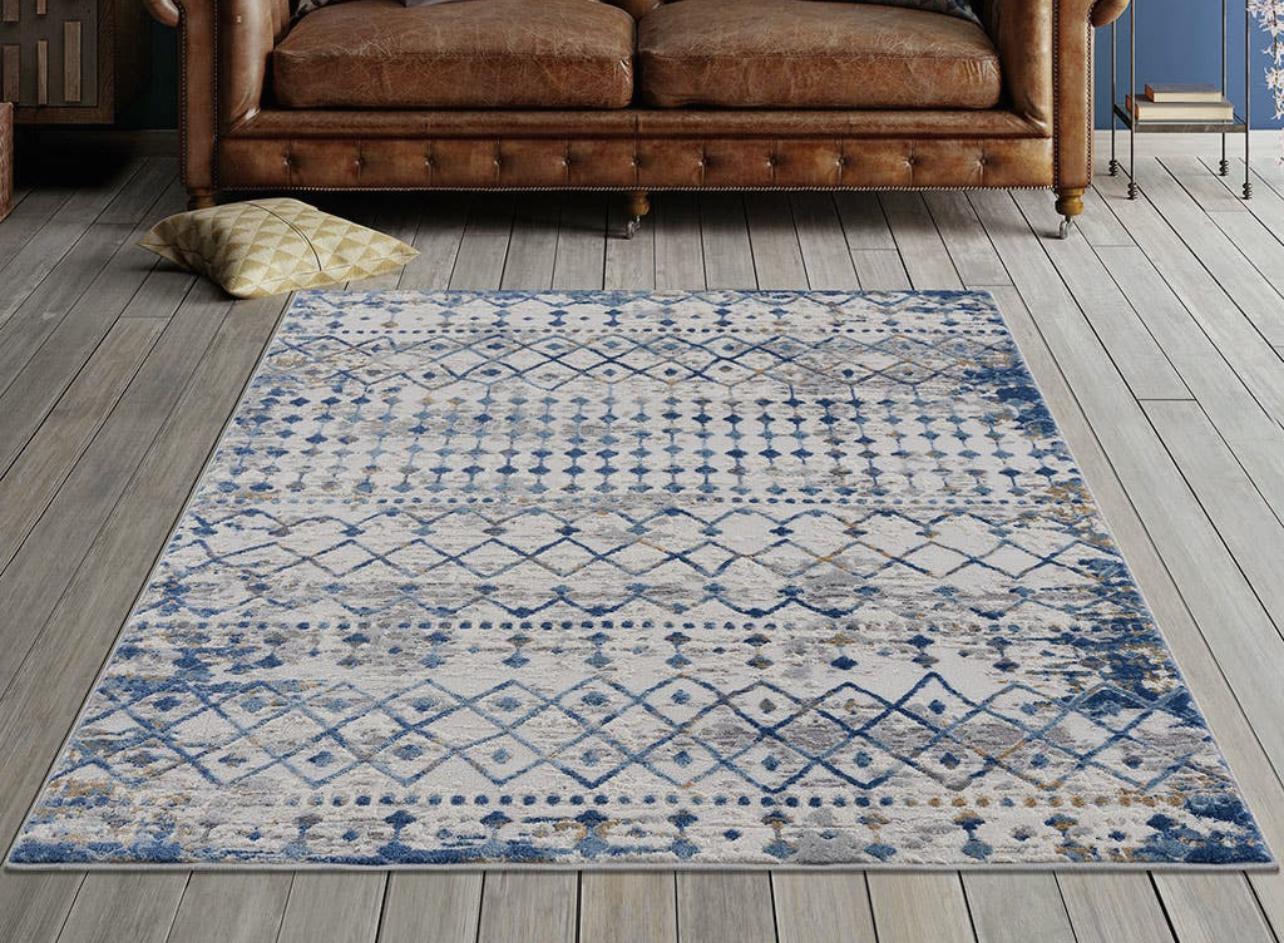 Moroccan boho area rug