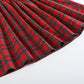 Red Christmas Plaid Smocked Bishop Dress