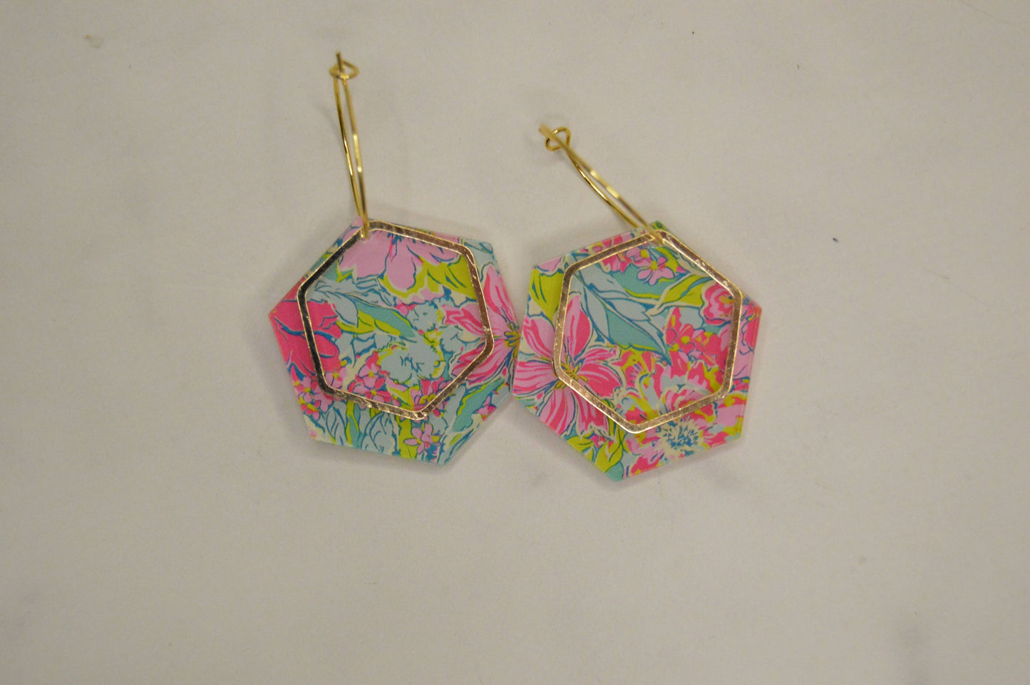Preppy Earrings, Colorful Summer Earrings, Acrylic Earrings