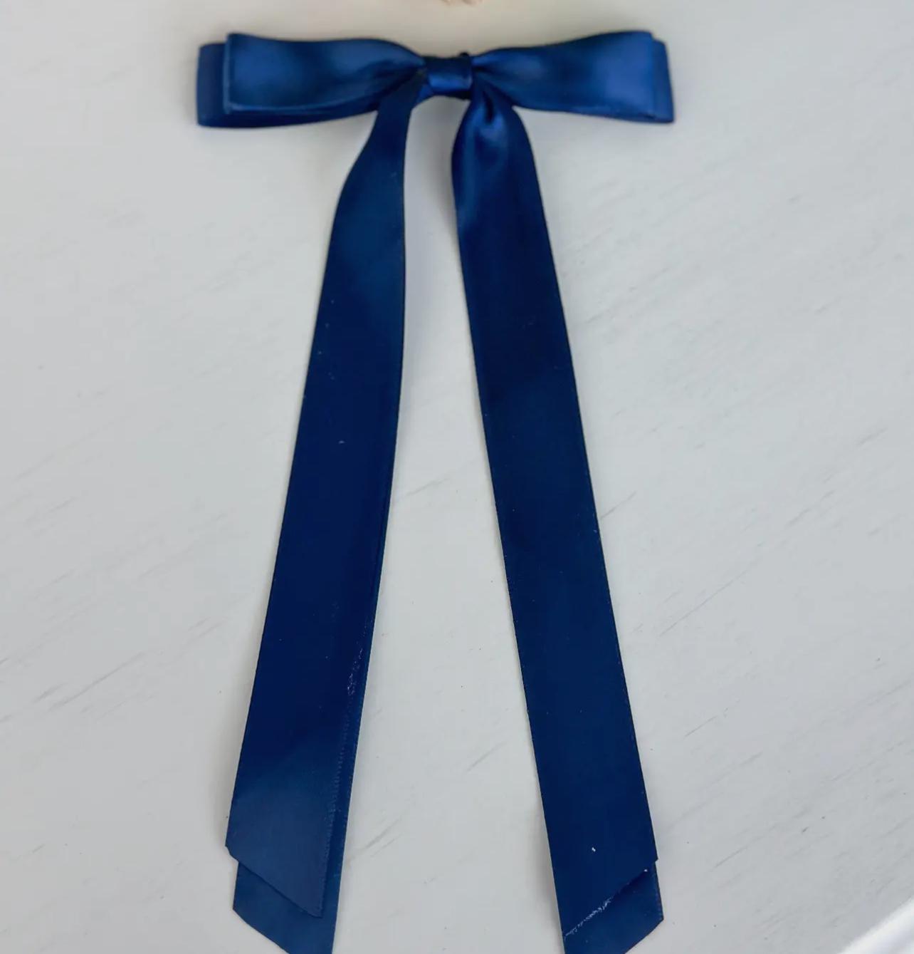 Clip on hair ribbon