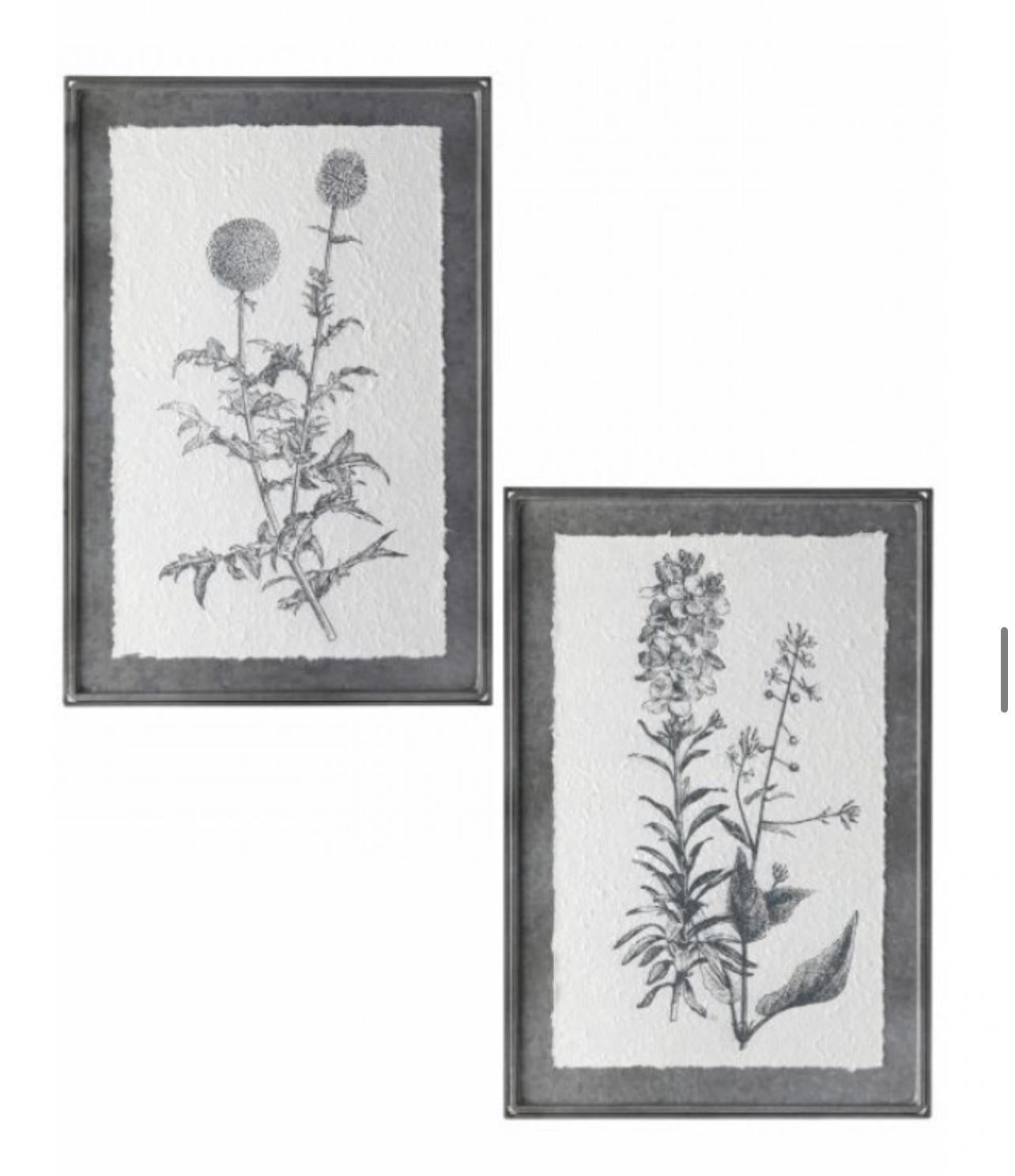 metal wild flower prints