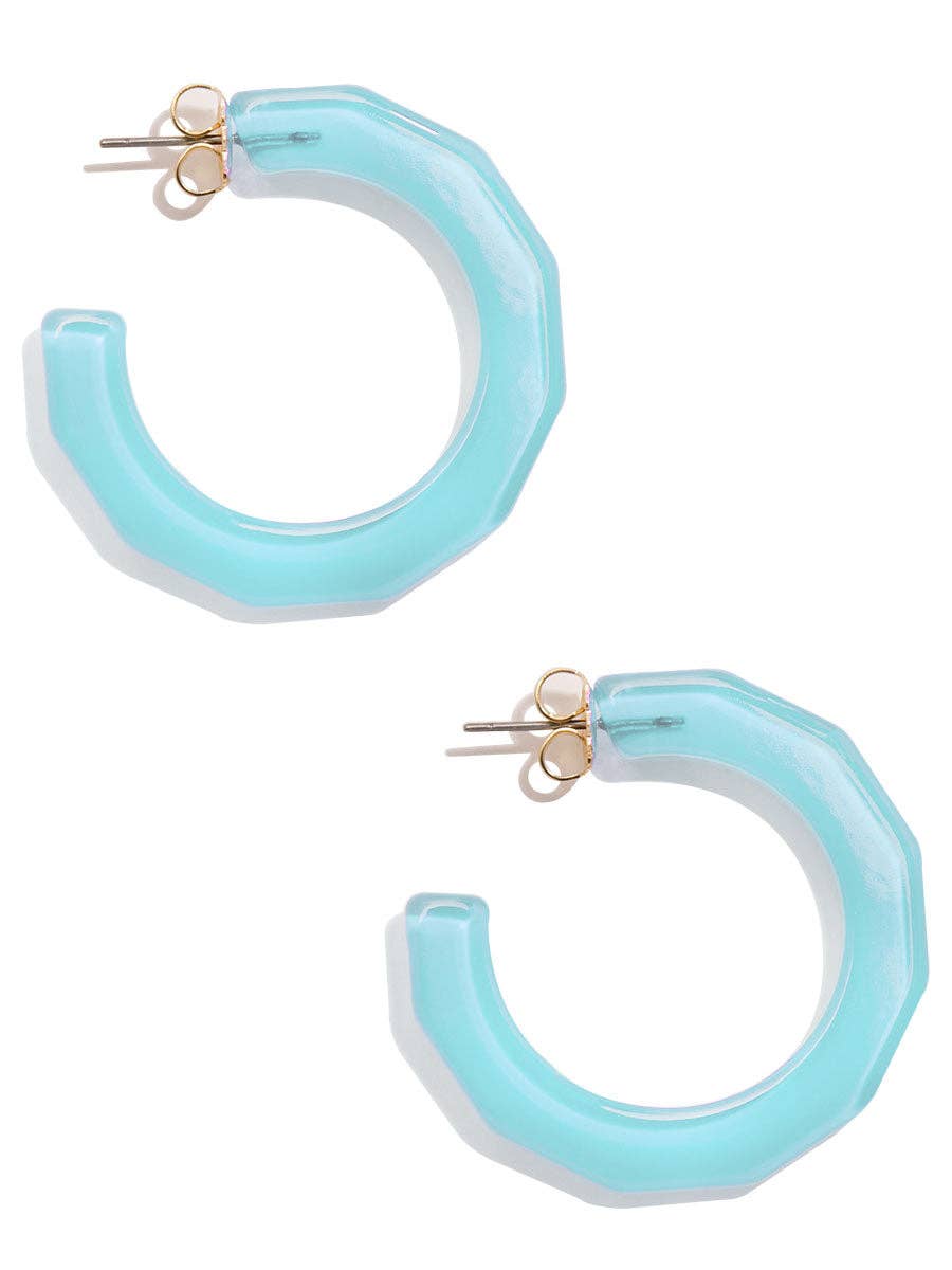Large Textured Hoop Earring