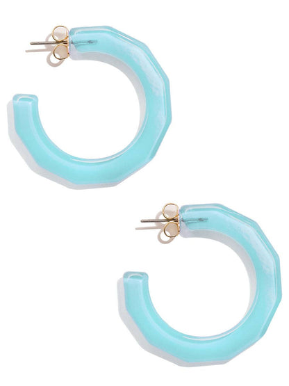 Large Textured Hoop Earring