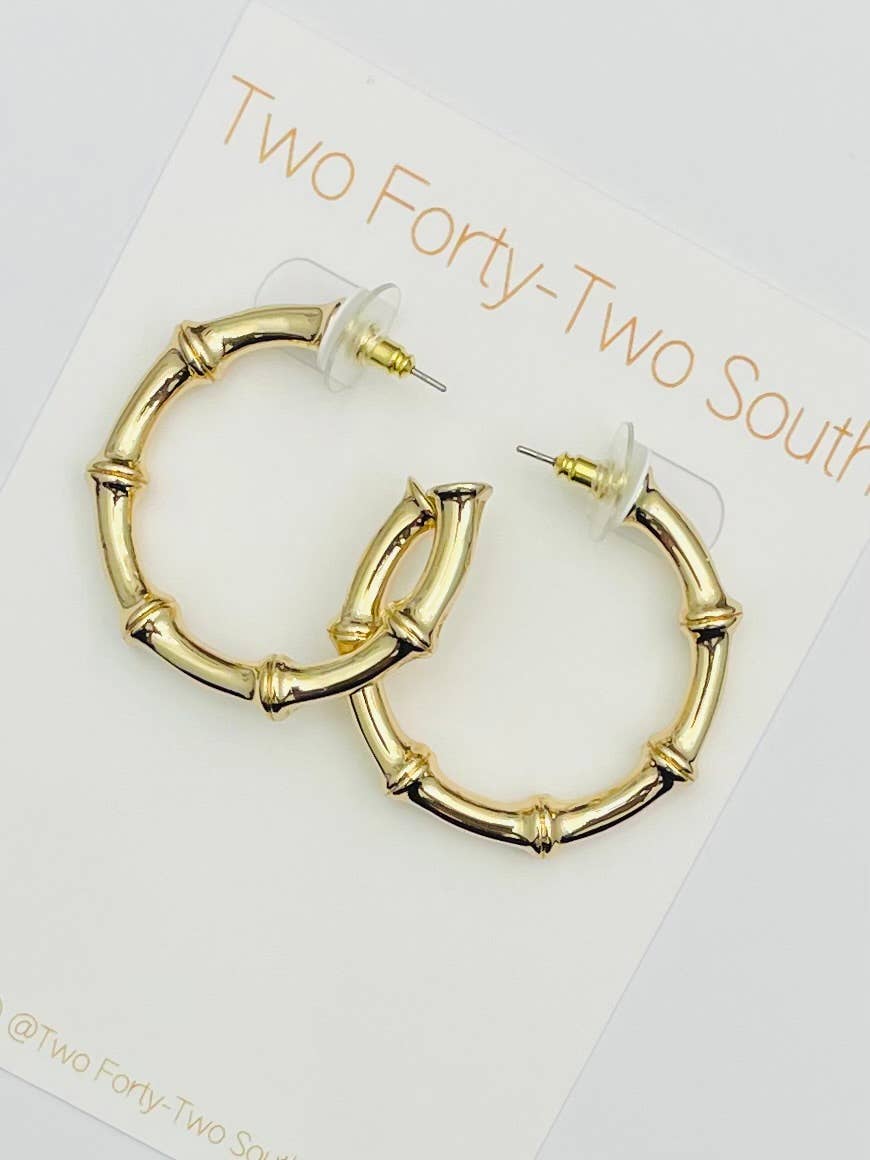 GOLDEN - Thick Bamboo Hoop (gold) BER408