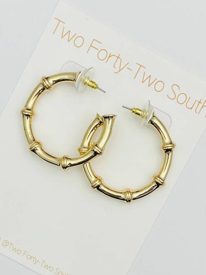 GOLDEN - Thick Bamboo Hoop (gold) BER408