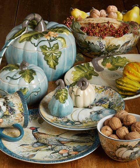 Harvest Gatherings Fall Dessert Plate 9 in