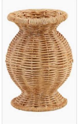 Mudpie rattan vases