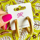 Brushed Gold Hoops