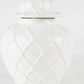 Textured Ginger Jar White