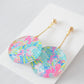 Preppy Earrings, Colorful Circle Earrings, Acrylic Earrings