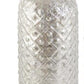 Cross cross mercury glass vase