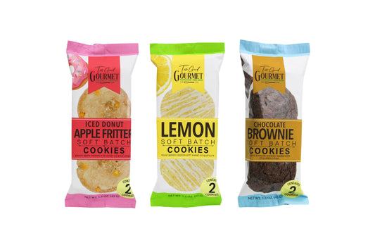Individually Wrapped Cookies: Lemon, Apple Fritter & Brownie