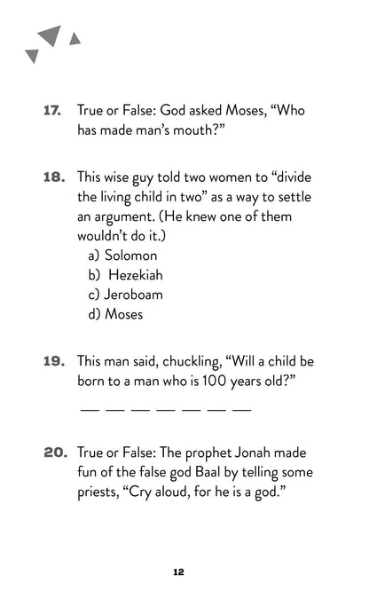 Who Said It?: A Bible Quiz Challenge for Kids
