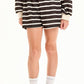 Stripe French Terry Shorts with Pocket