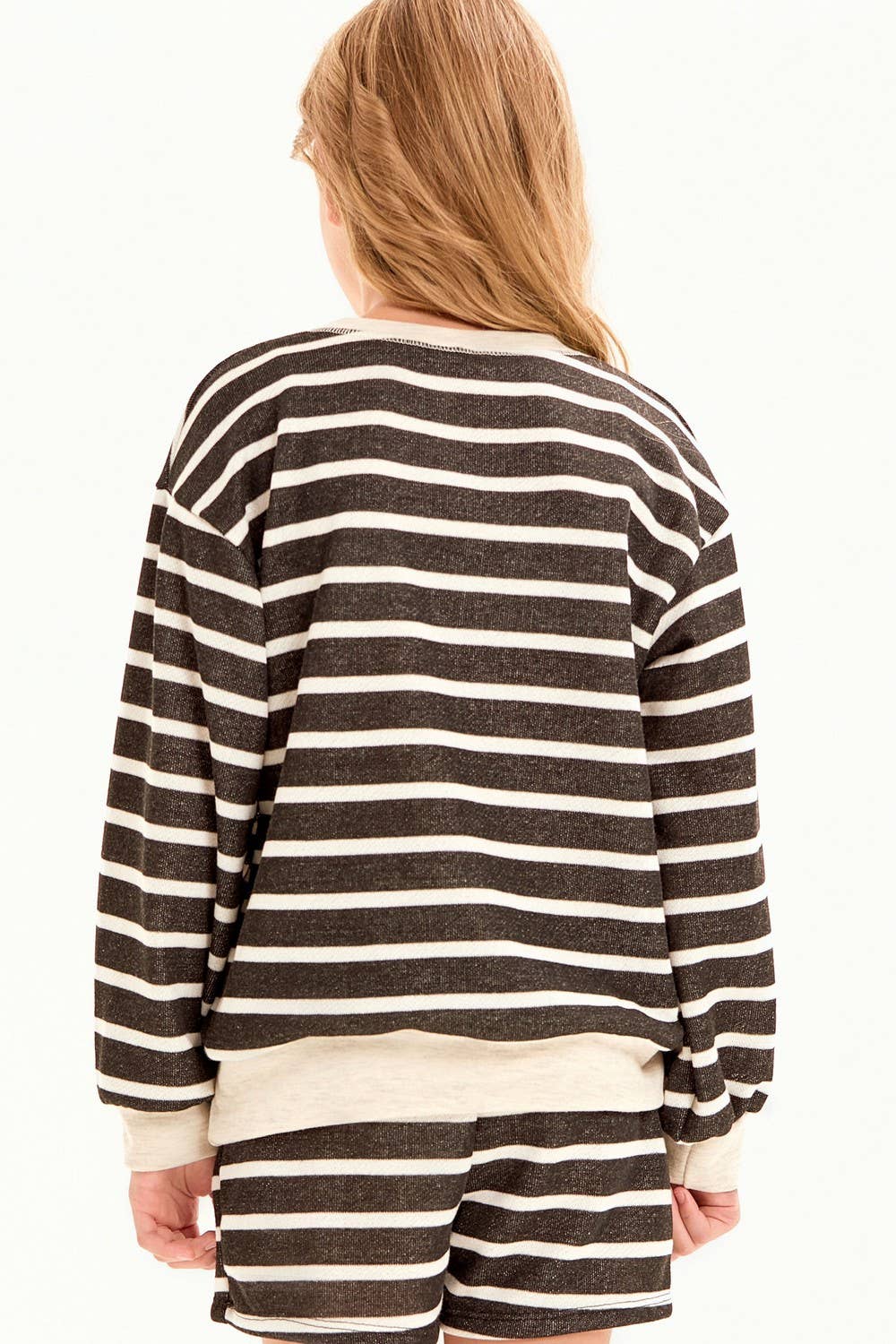 Stripe French Terry Sweatshirt