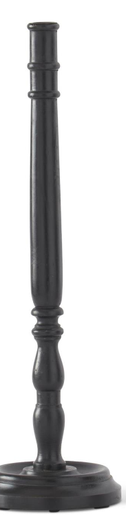 Black Wood Taper Candleholders