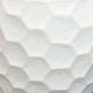 White Honeycomb Pattern Ceramic Planter - 13.5" -