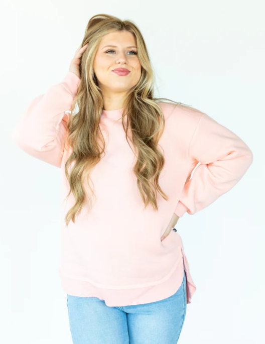 Pink Fleece Sweatshirt