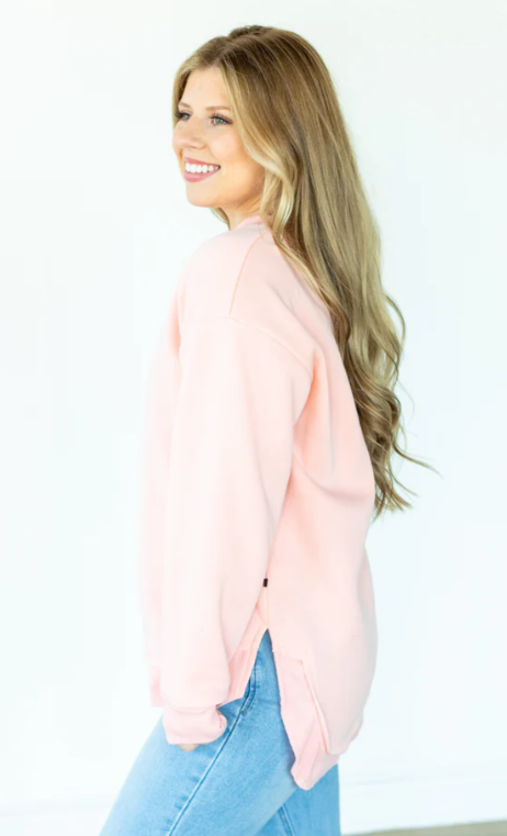 Pink Fleece Sweatshirt