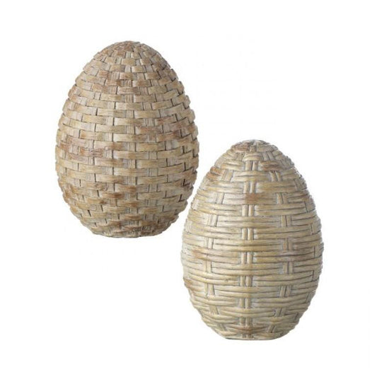 Resin wicker Easter egg