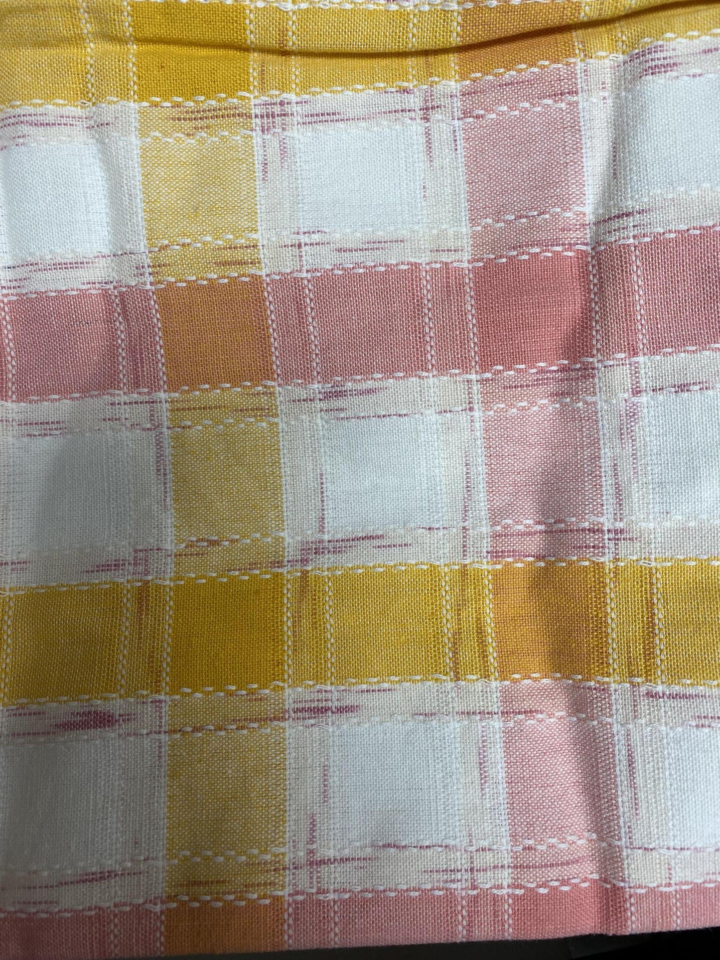 Sunrise plaid napkin