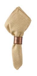 hammer copper napkin ring