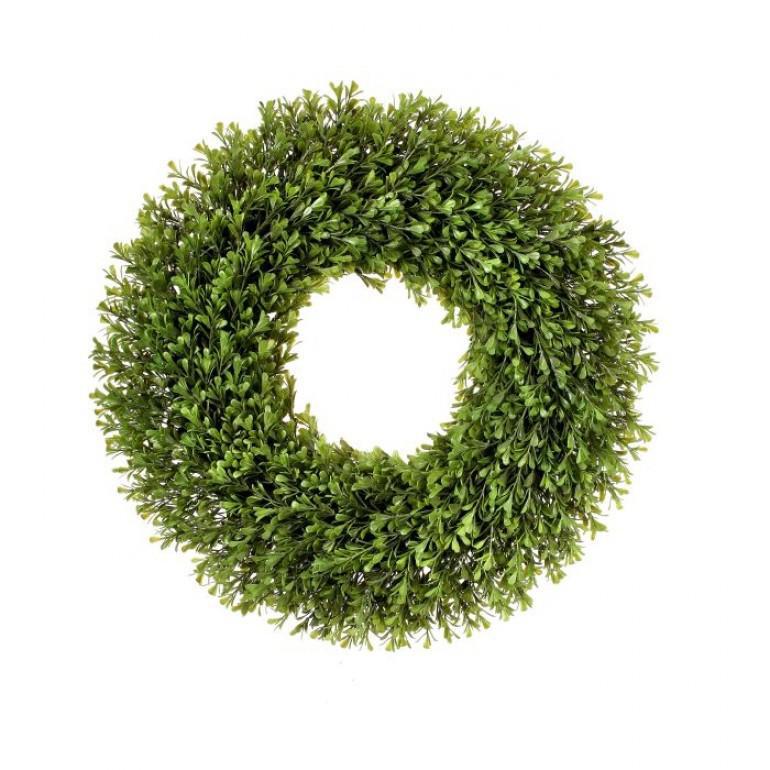 Spring boxwood wreath