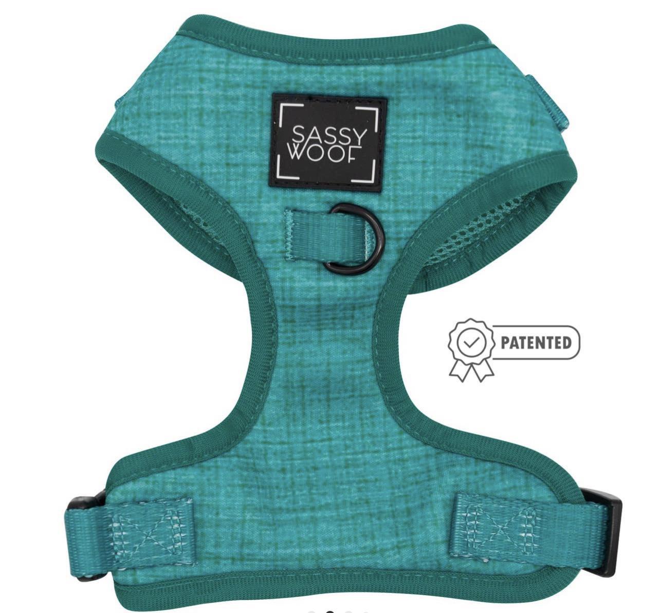 Dog Adjustable harness Green