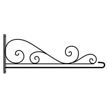 Swirl wall mount house flag hanger