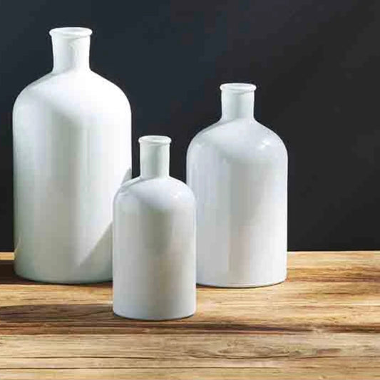 Mud pie bottleneck vase