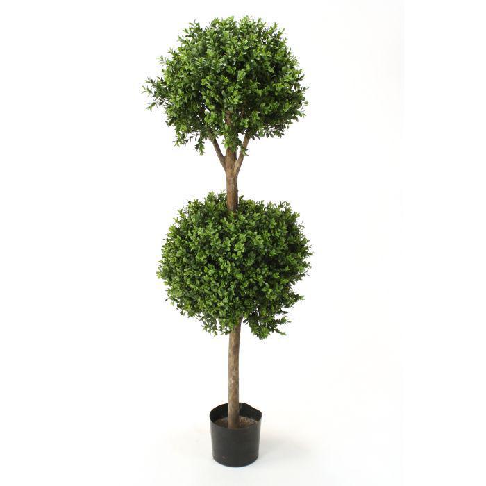 Pluv proof boxwood double ball topiary