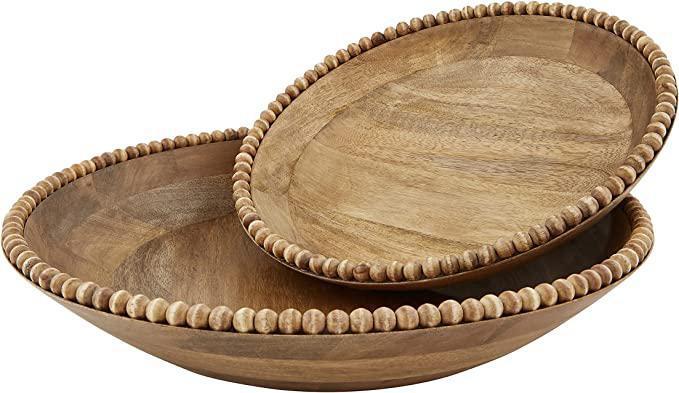 brown beaded bowl