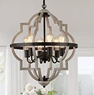 6 light chandelier