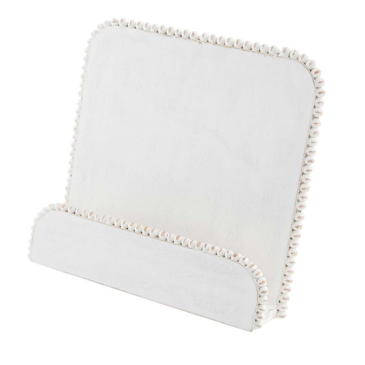 Beaded cookbook holder