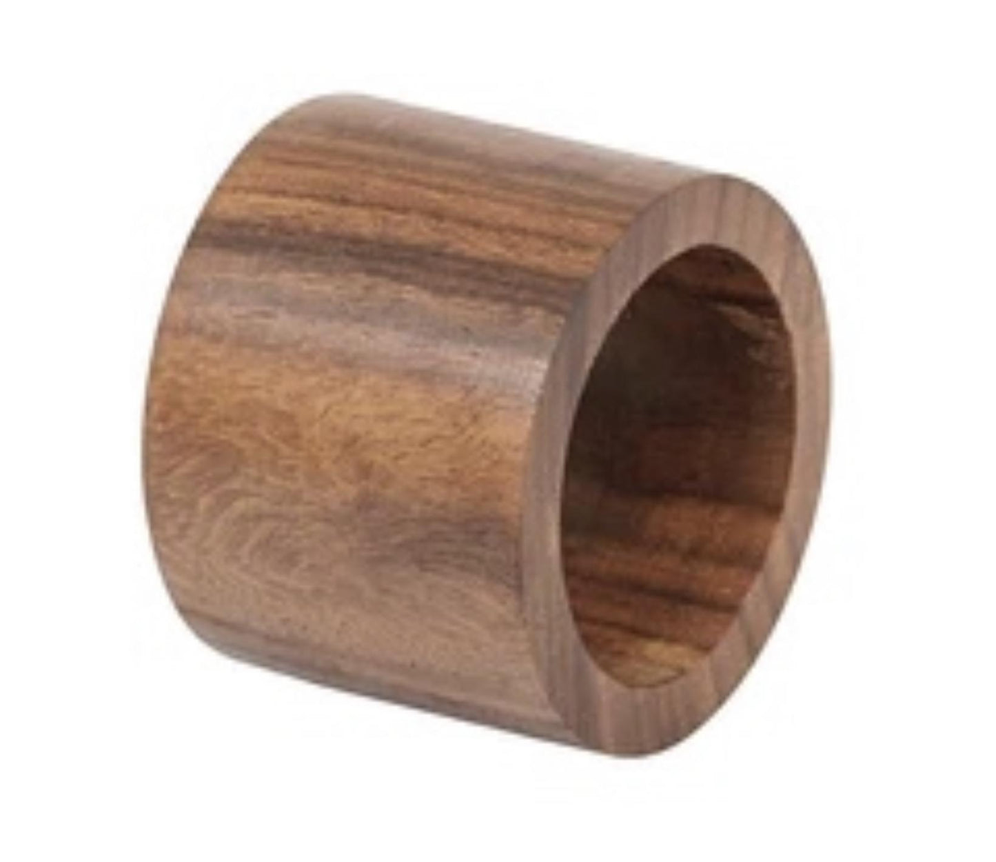 Wood banded napkin ring